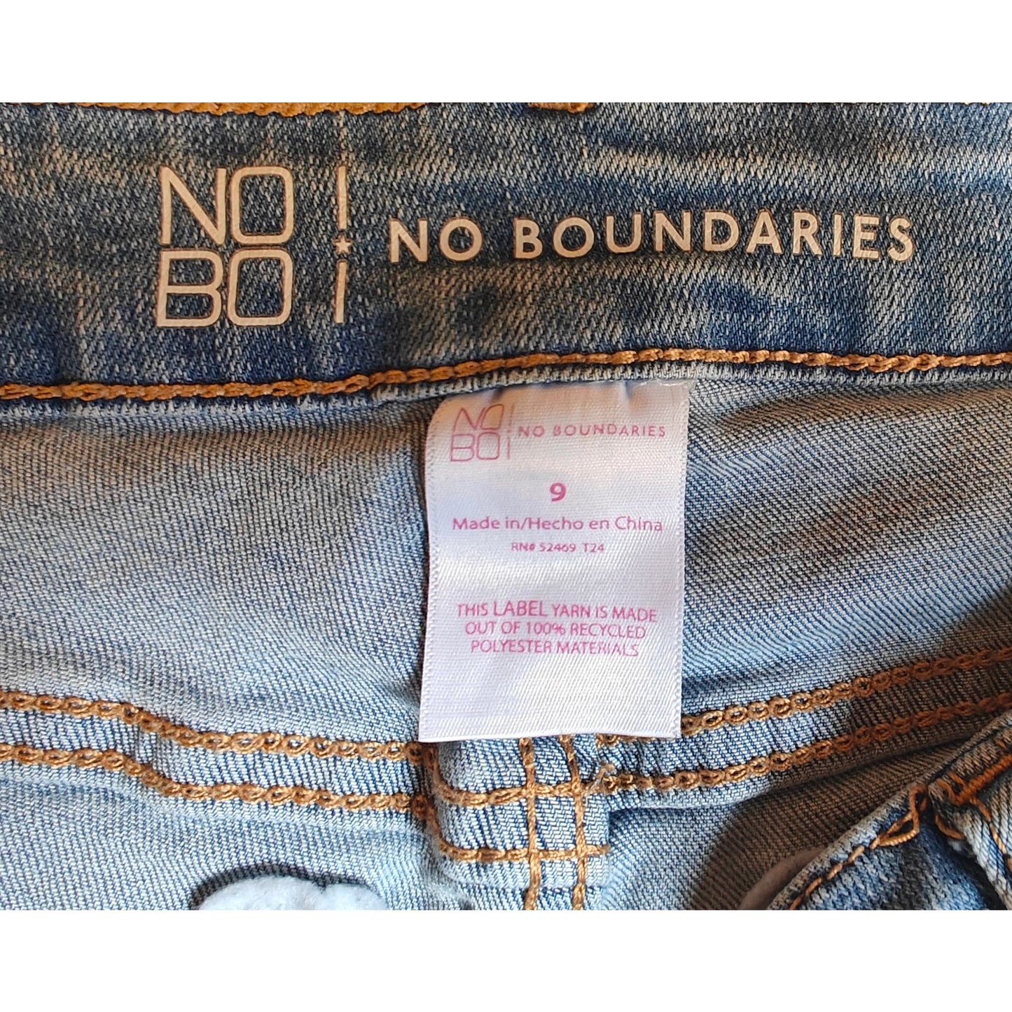 Distressed High Rise Denim Shorts