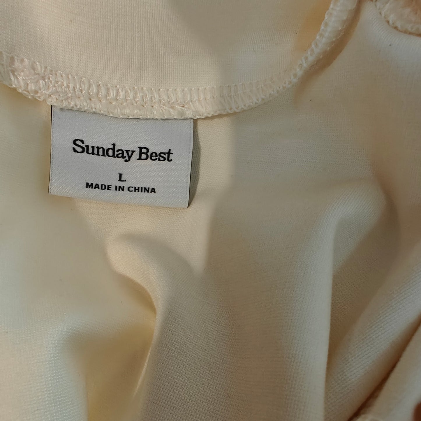 Cream Freedance Mock Neck Mini Dress