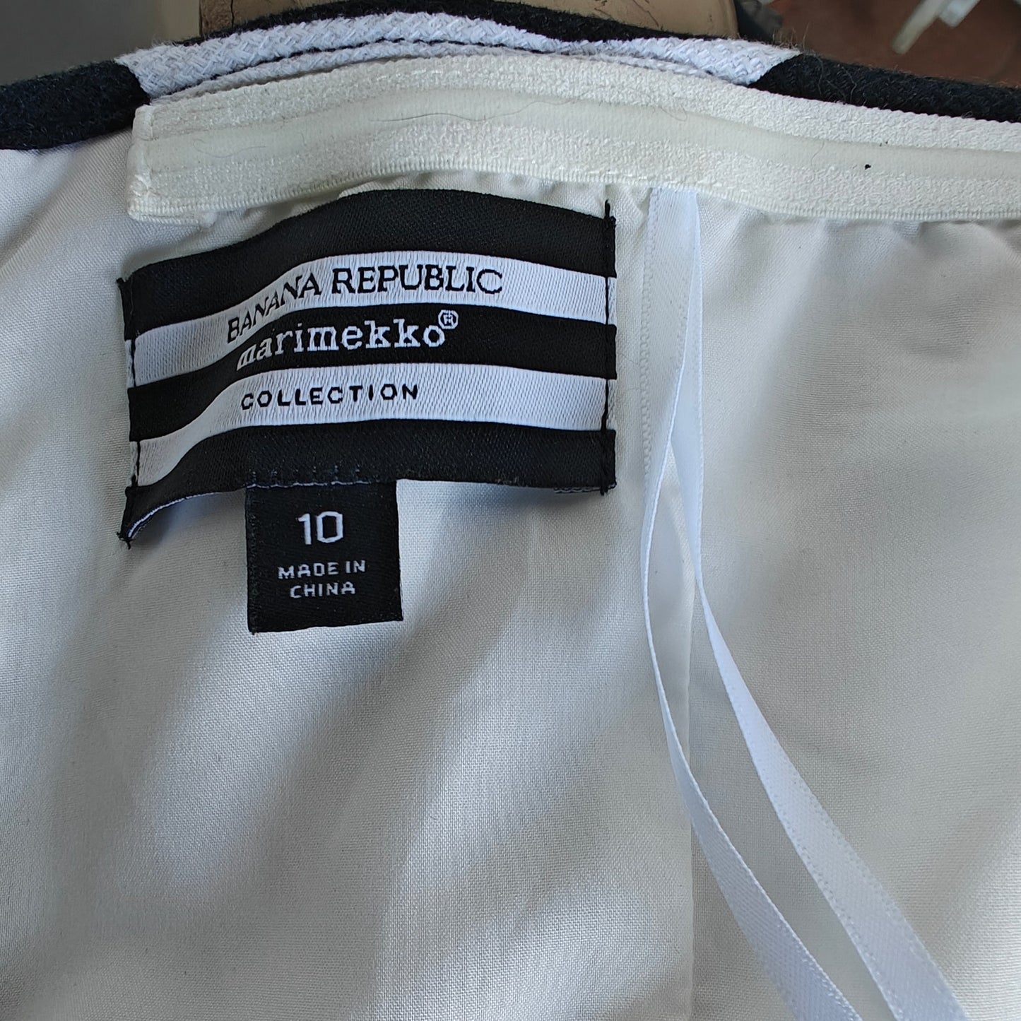 Black and White Strapless Dot Dress