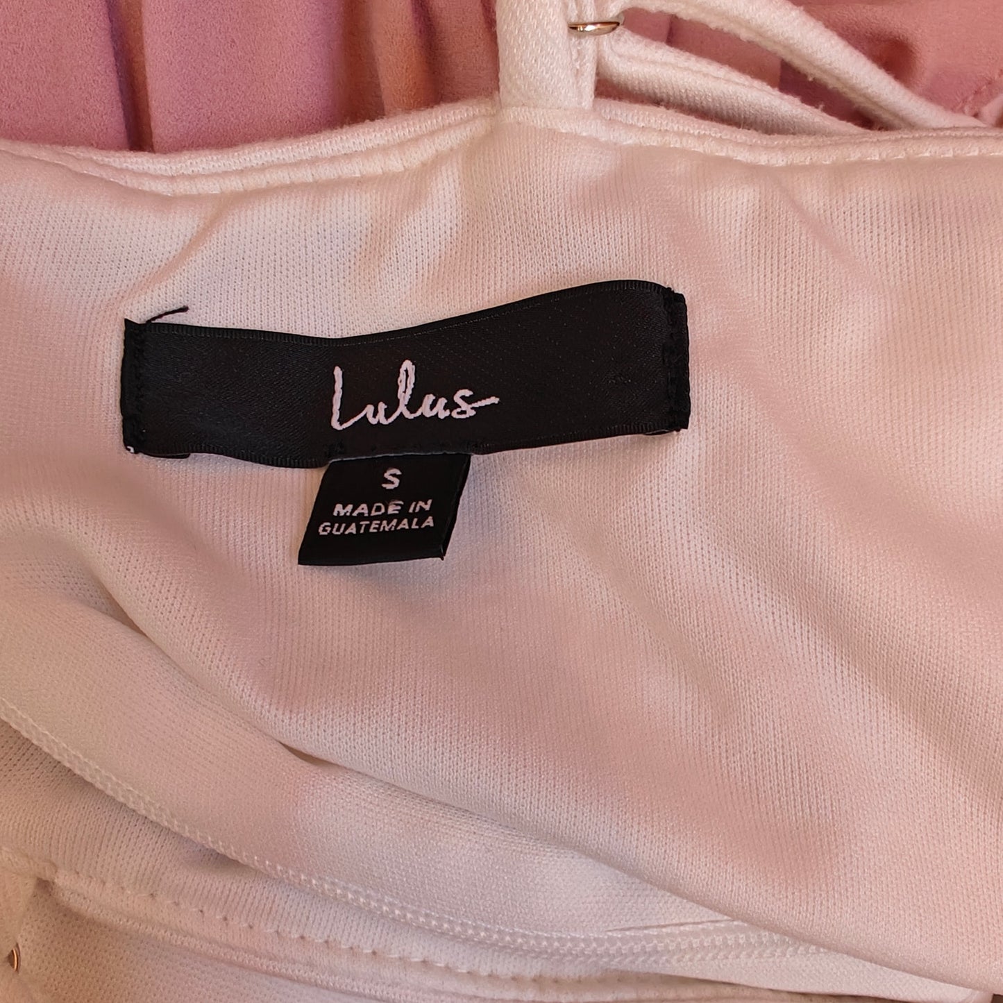 White Draped Tulip Hem Mini Dress