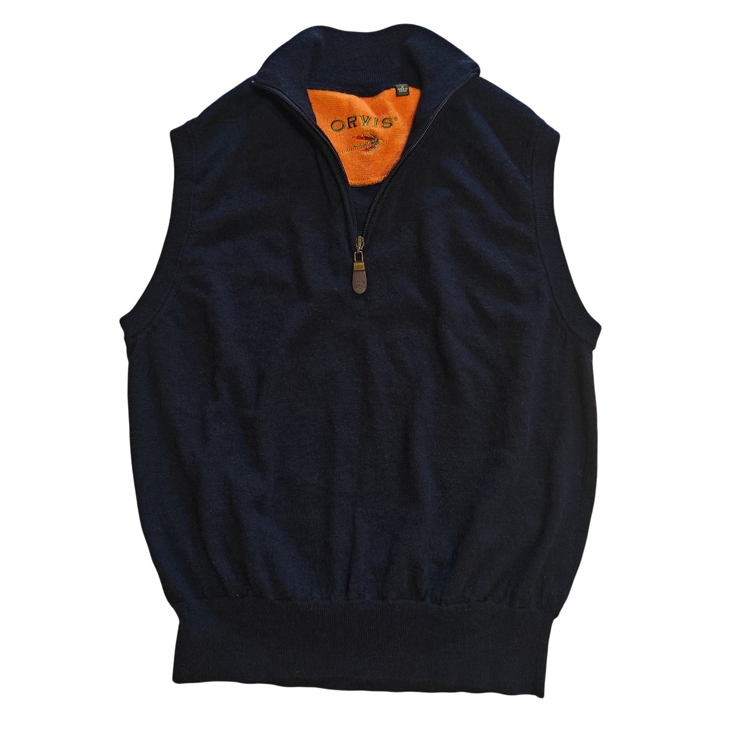 Navy Quarter Zip Sweater Vest