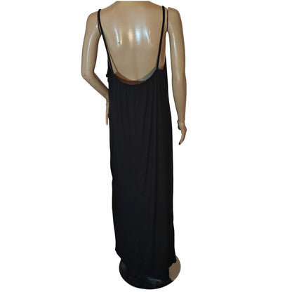 Black Maxi Slip Dress