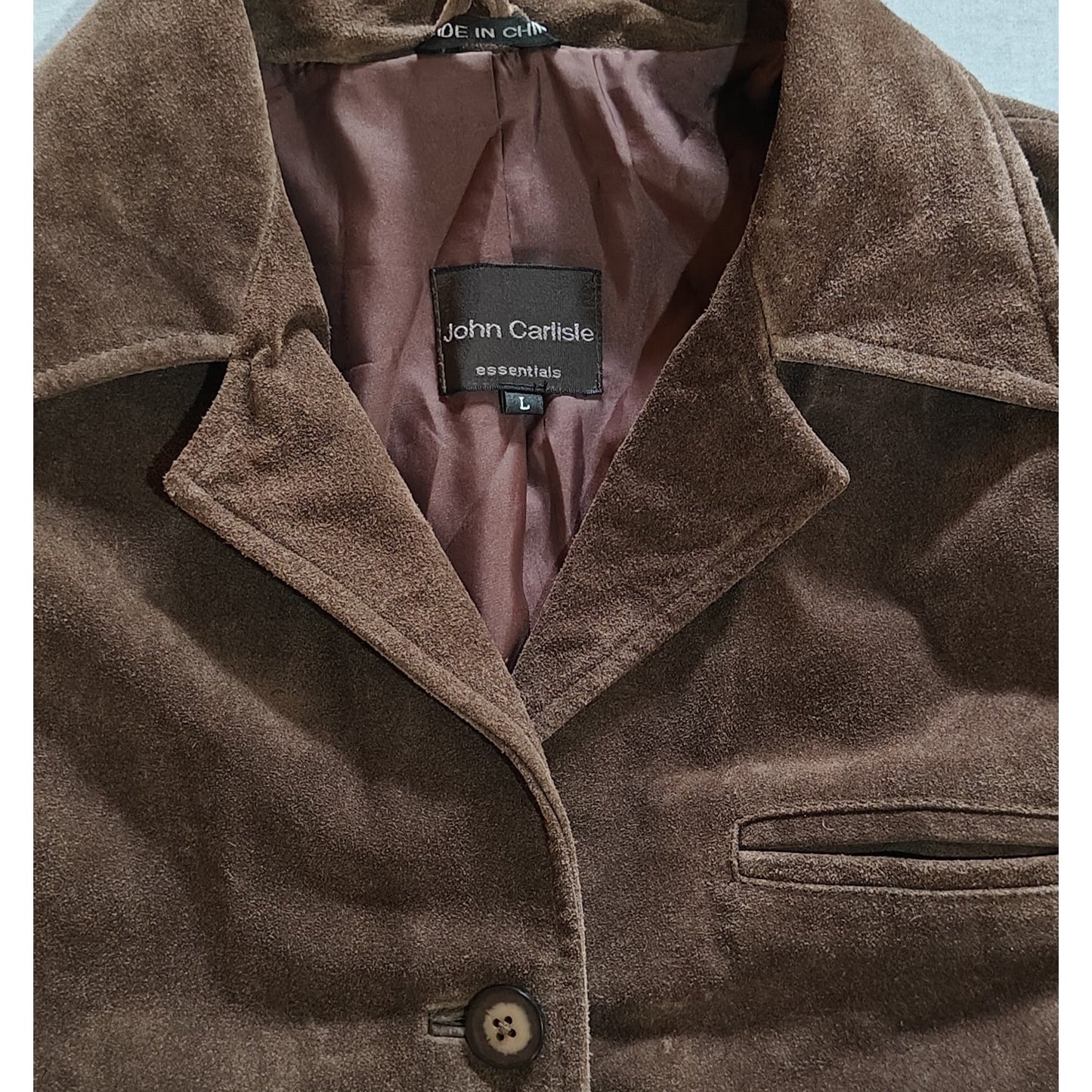 Brown Suede Leather Blazer