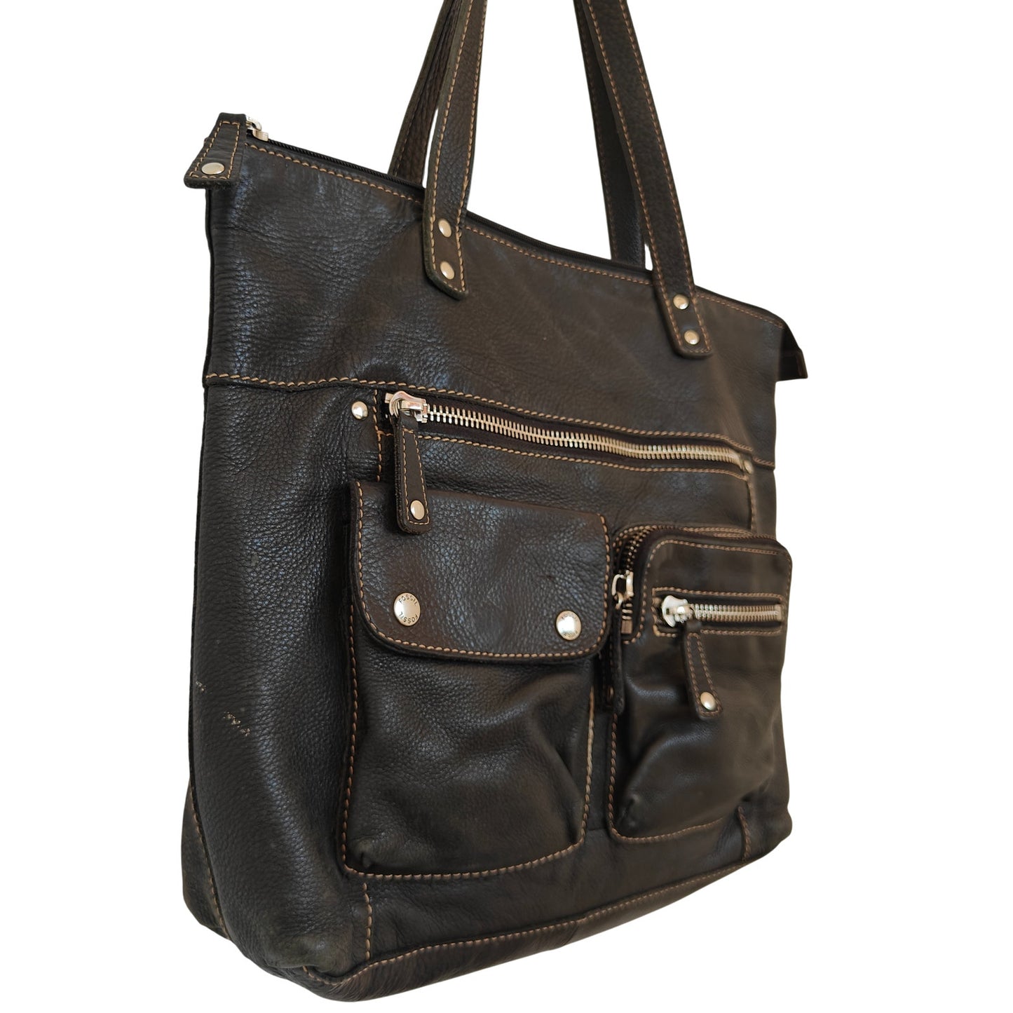 Black Genuine Leather Shoulder Bag