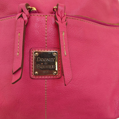 Pink Leather Hobo Bag