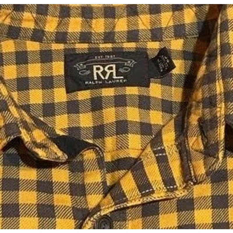 Yellow and Black Gingham Button Down Shirt
