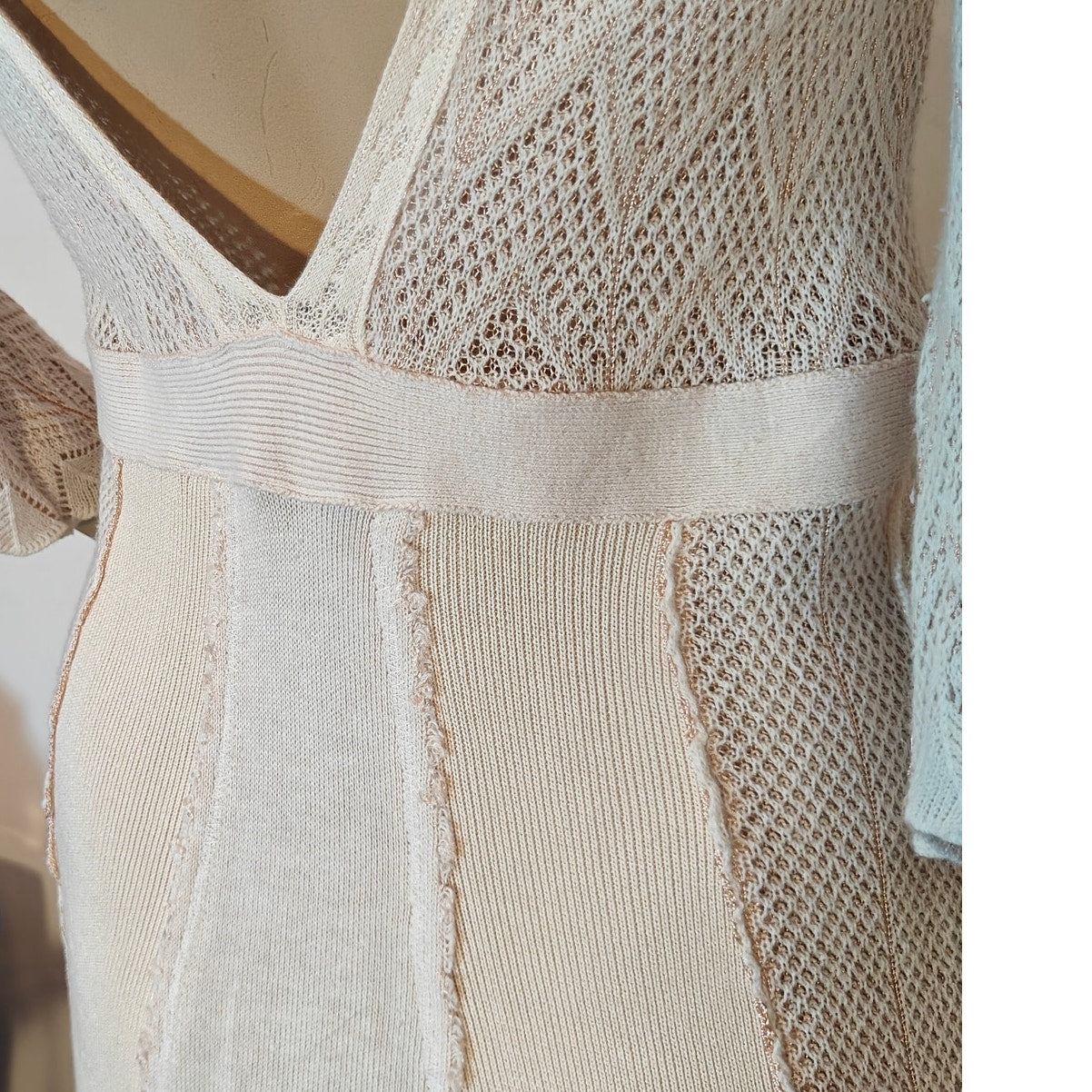 Light Pink Knit Fit & Flare Dress