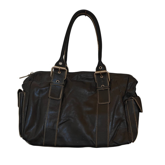 Black Leather Shoulder Bag