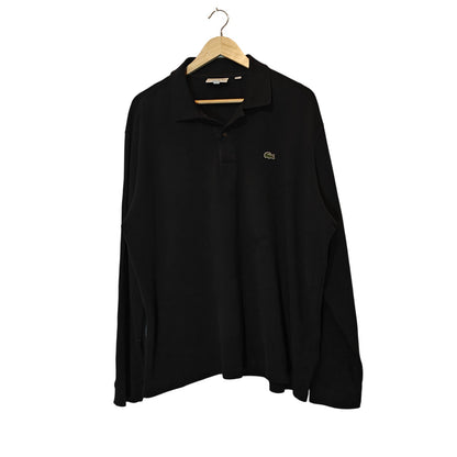 Classic Fit Black Long-Sleeve Polo Shirt