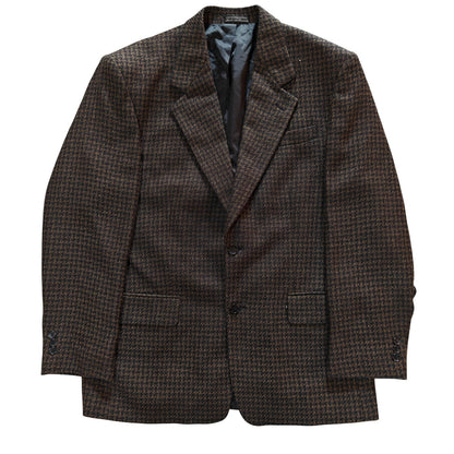 Brown Check Wool Blazer