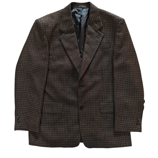 Brown Check Wool Blazer