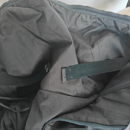 Black Strapless Cotton Ginny Dress w/ Ribbon Waist