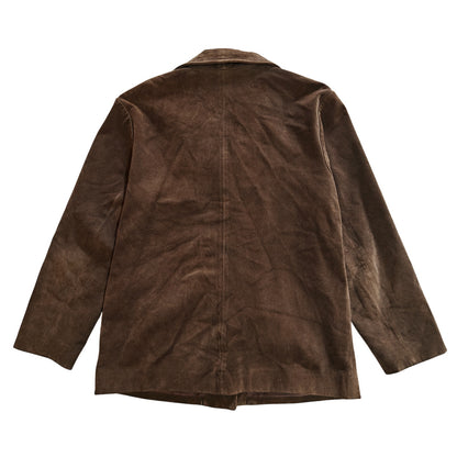 Brown Suede Leather Blazer