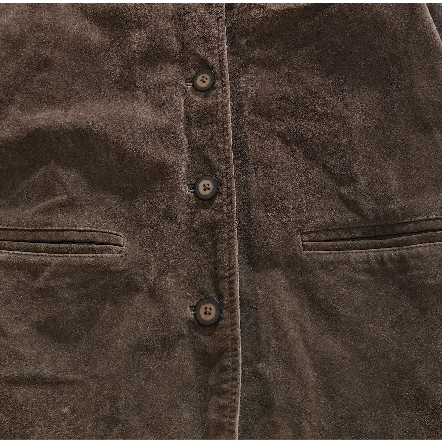 Brown Suede Leather Blazer