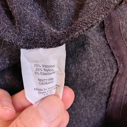 Charcoal Sleeveless Shift Dress