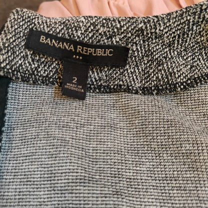 Gray Faux Wrap Knit Dress