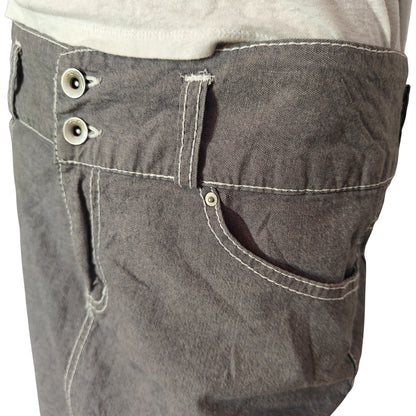 Gray Denim Pencil Skirt