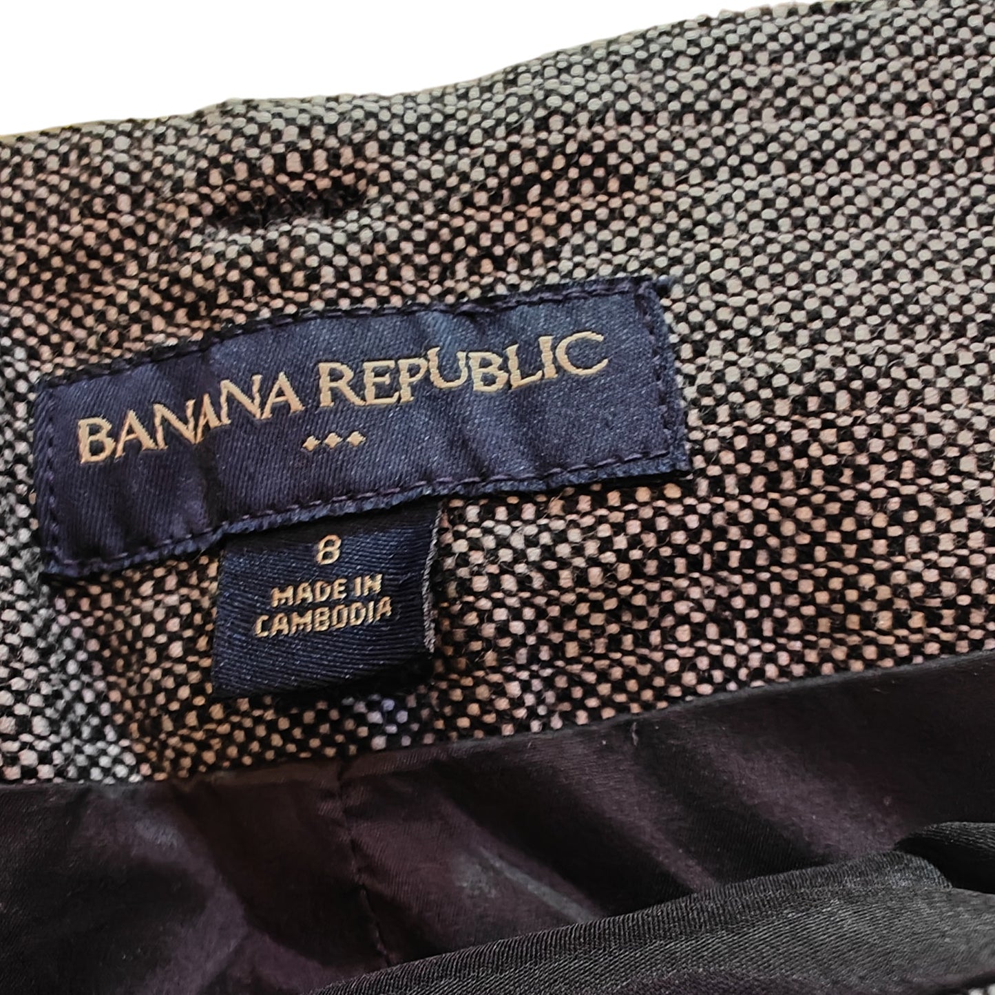 Gray Tweed Pencil Skirt