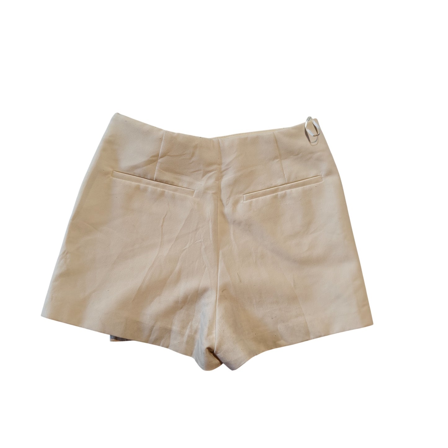 Zara Cream Skort Wrap Front Tailored High Waist Size Small