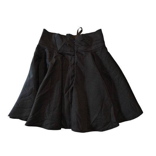 Lace Up High Waist A-Line Skater Skirt