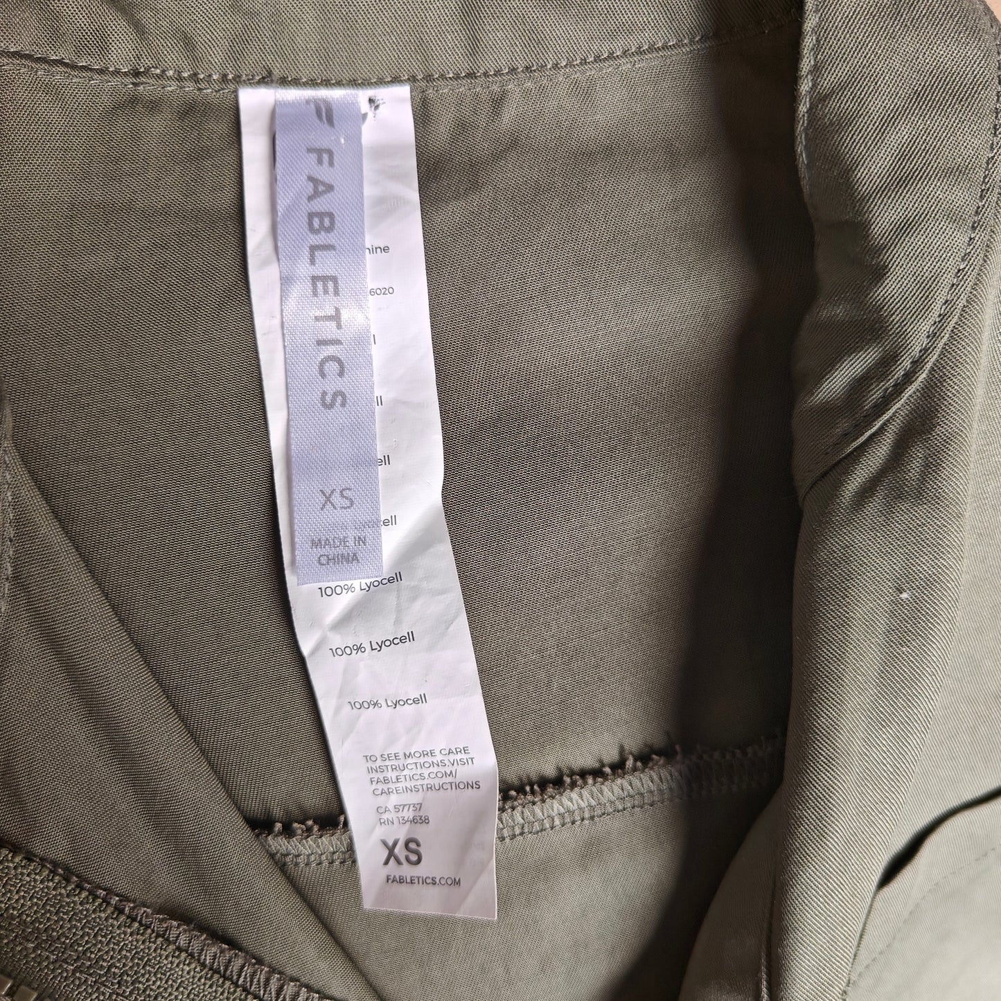 Olive Green Lyocell Utility Jumpsuit