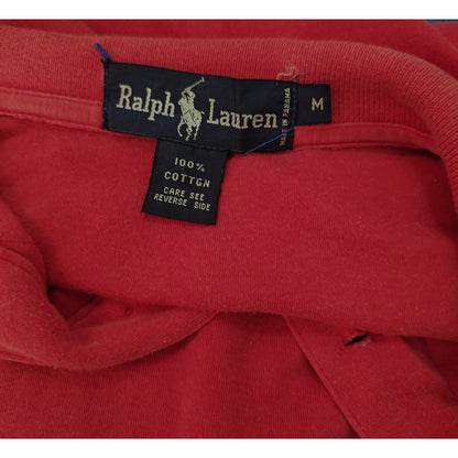 Red Classic Fit Cotton Polo Shirt