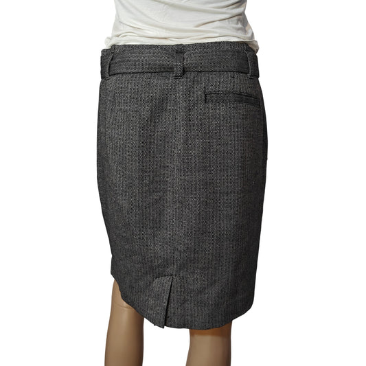 Gray Tweed Pencil Skirt
