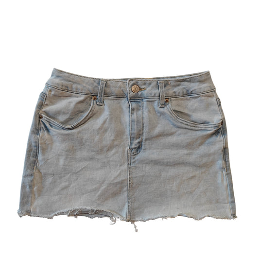 Light Wash Denim Mini Skirt