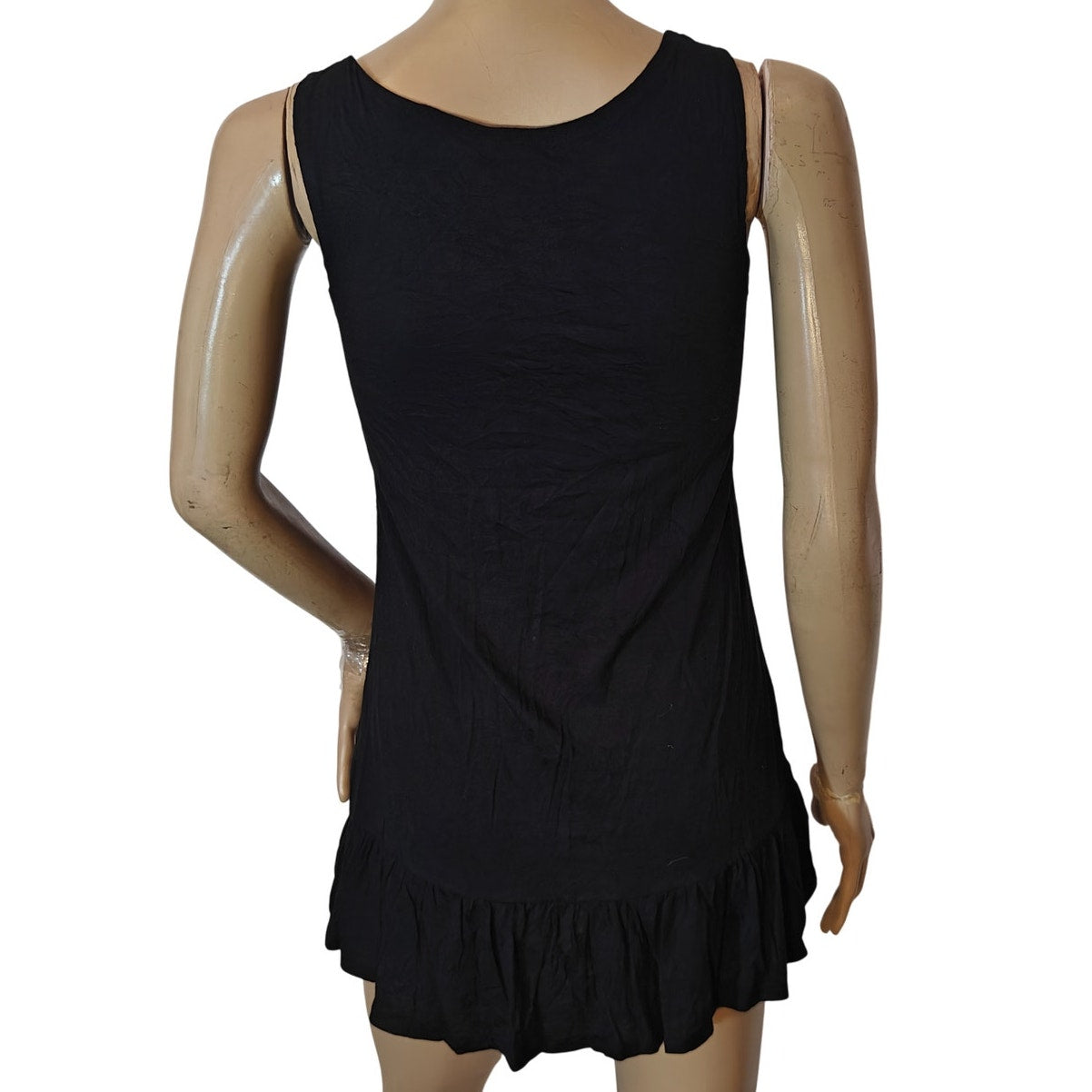 Black Sleeveless Mini Dress