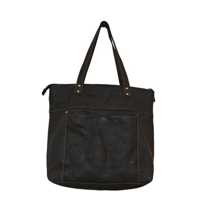 Black Genuine Leather Shoulder Bag