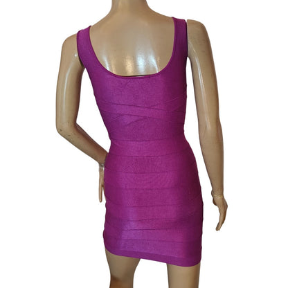 Purple Bandage Bodycon Dress