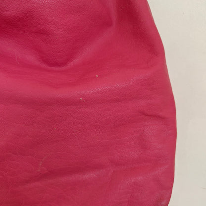 Pink Leather Hobo Bag