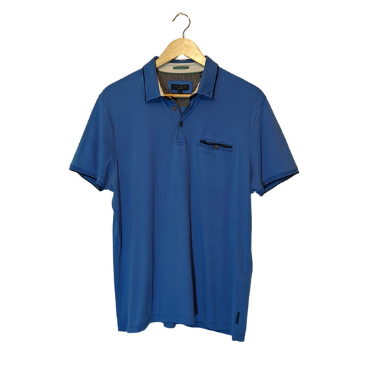 Blue Short Sleeve Polo Shirt