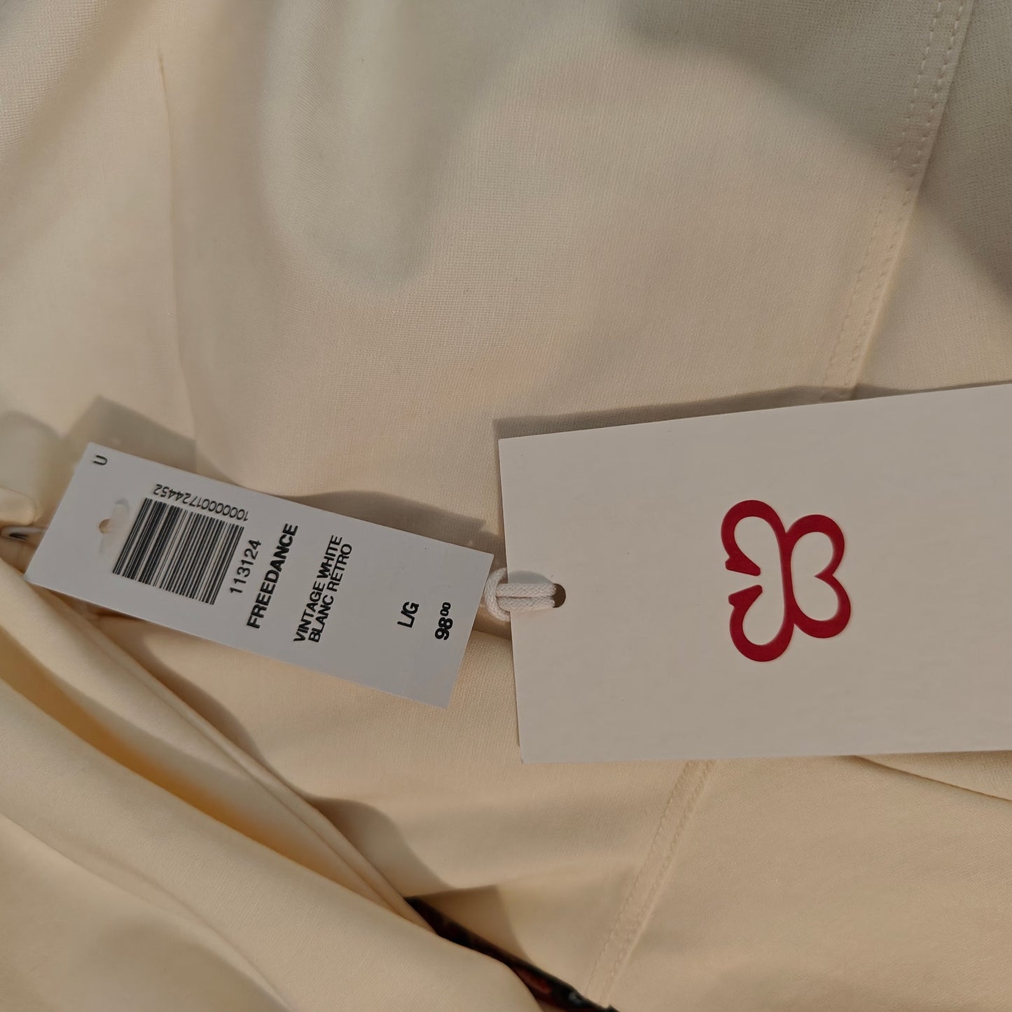 Cream Freedance Mock Neck Mini Dress