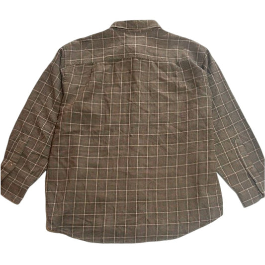 Wool Plaid Button Down Shirt