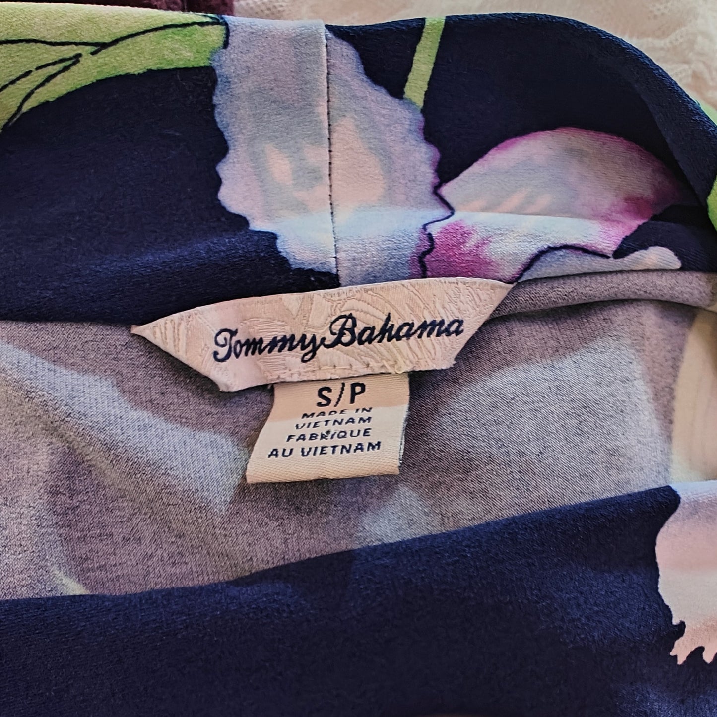 Navy Floral Cowl Neck Sleeveless Dress