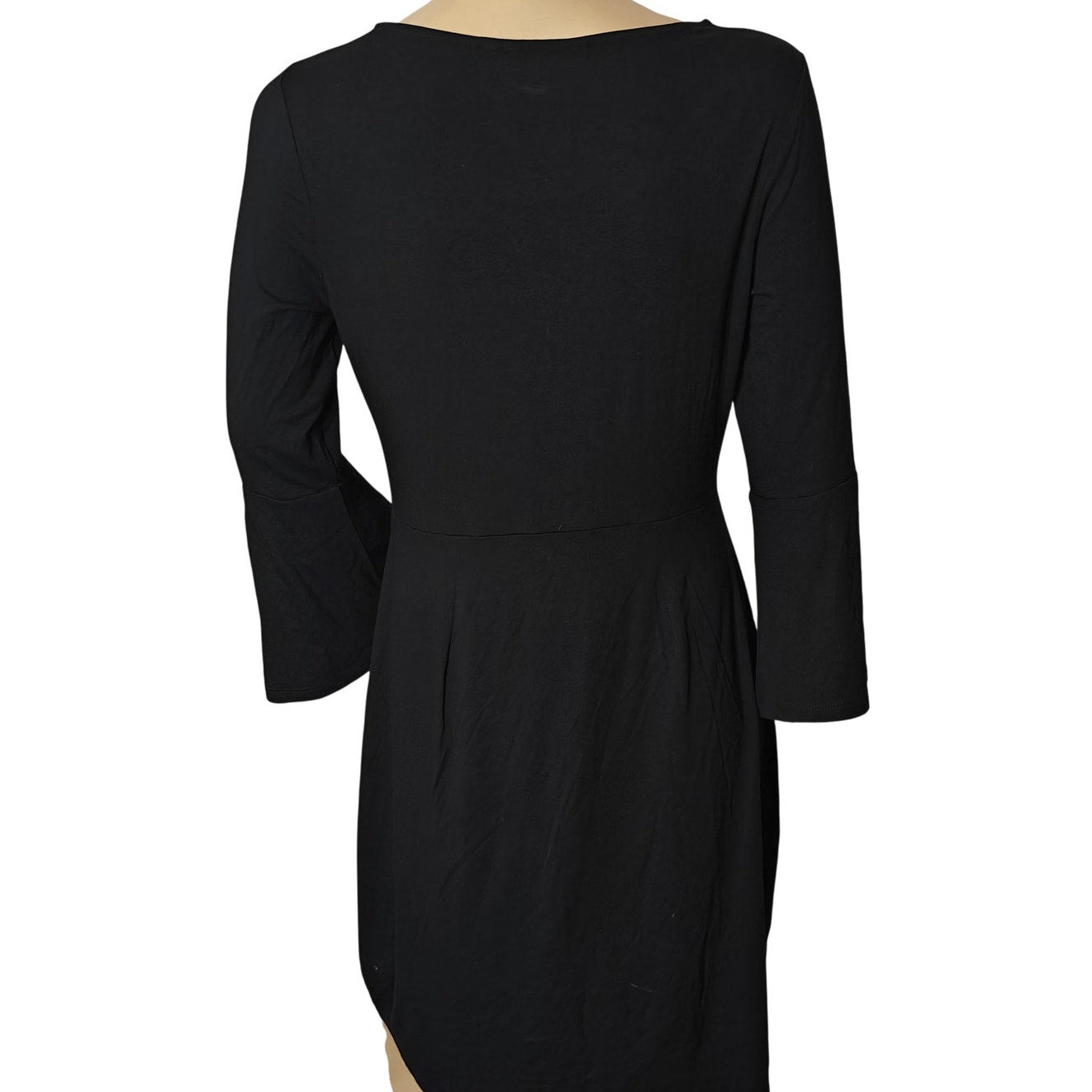 Black Long Sleeve A-Line Dress
