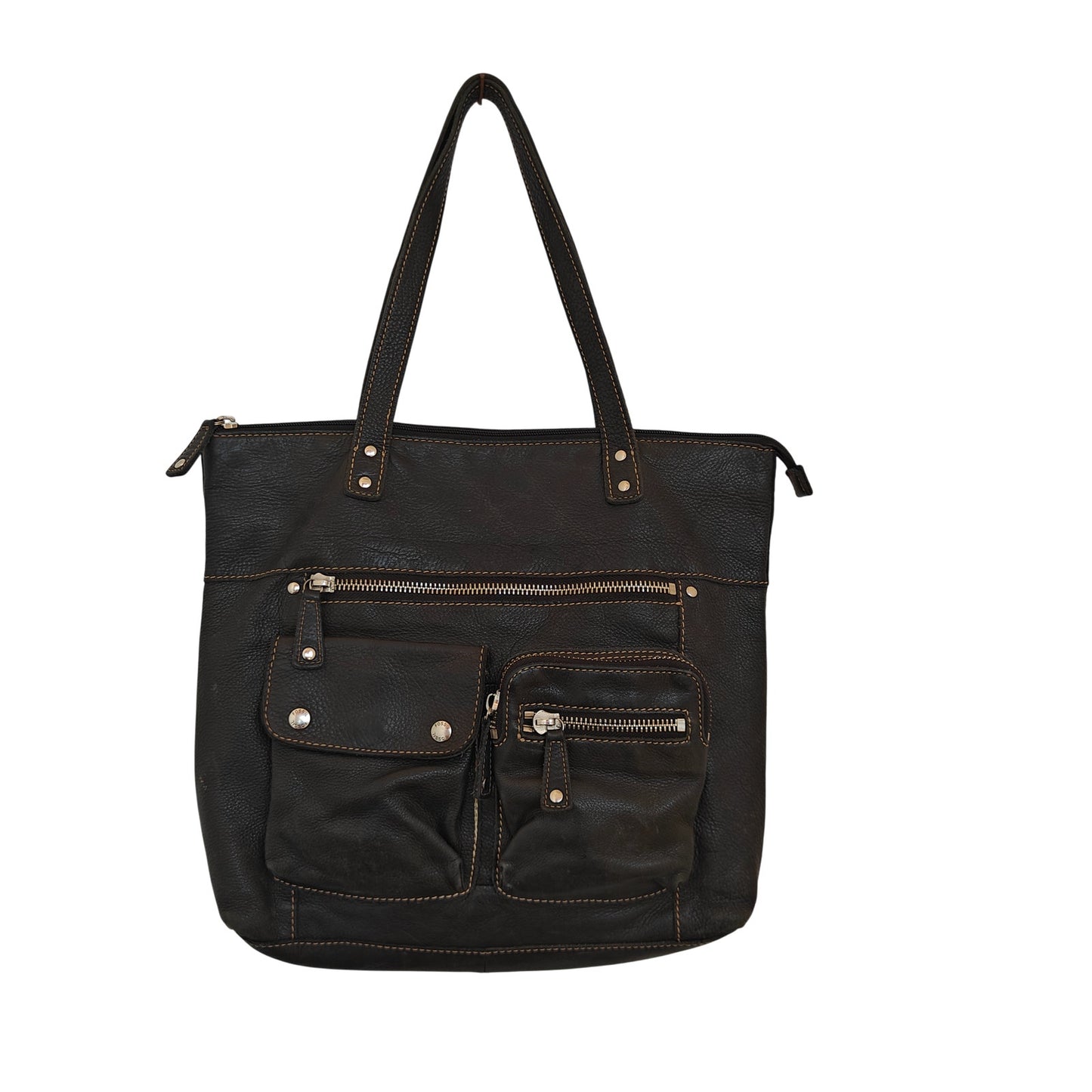 Black Genuine Leather Shoulder Bag