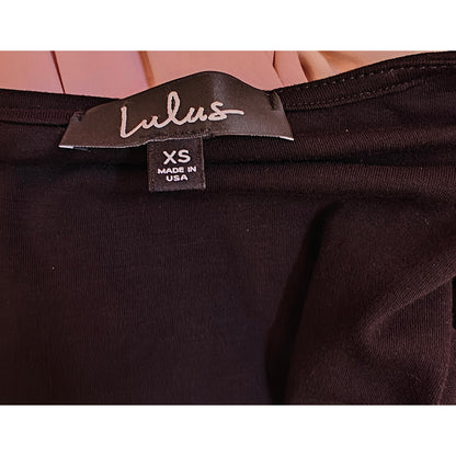 Black Mini Wrap Dress