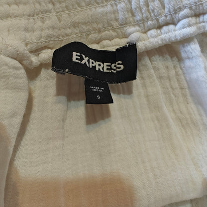 White Tiered Ruffle Mini Skirt