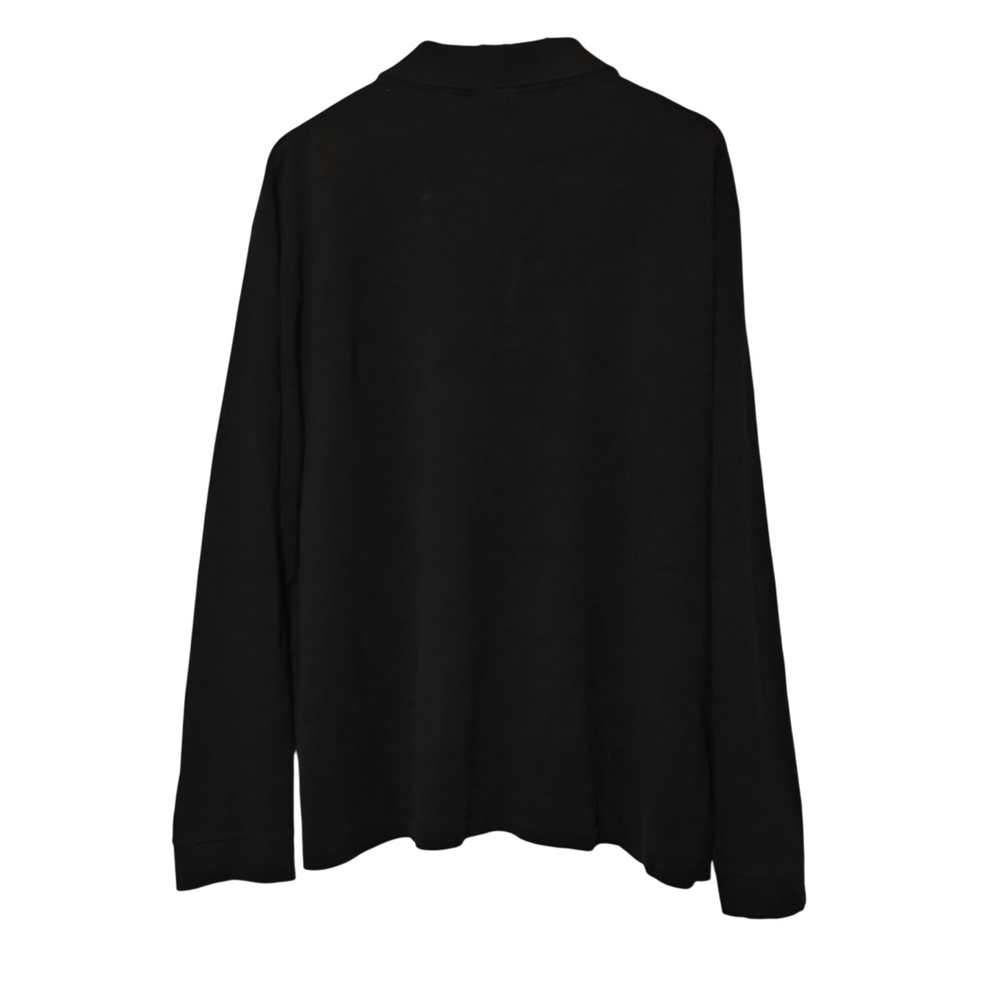 Classic Fit Black Long-Sleeve Polo Shirt