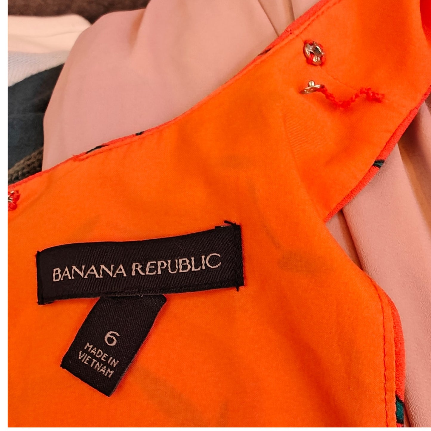 Orange Printed Sleeveless Fit & Flare Dress