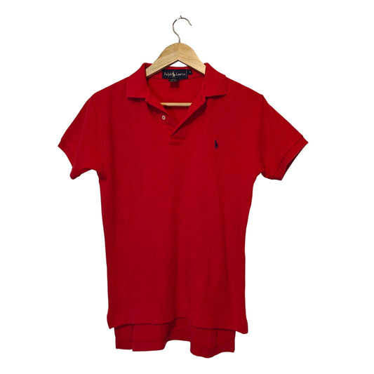 Red Classic Fit Cotton Polo Shirt