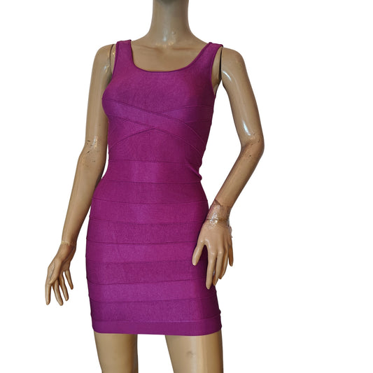 Purple Bandage Bodycon Dress