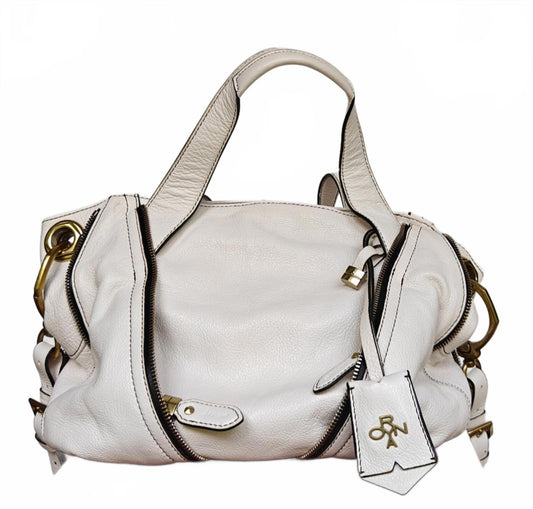 White Leather Shoulder Bag