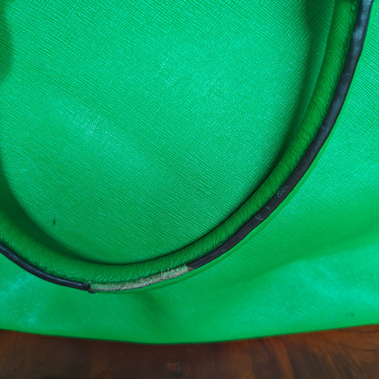 Kelly Green Saffiano Leather Satchel