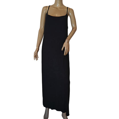 Black Maxi Slip Dress