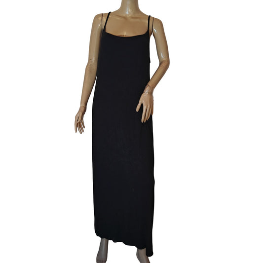 Black Maxi Slip Dress